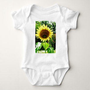 Body Para Bebê Grande girassol amarelo