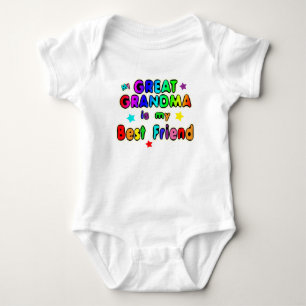 Body Para Bebê Grande melhor amigo da avó