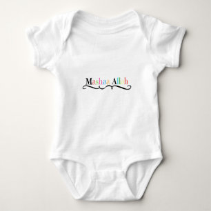 Body Para Bebê Grande redemoinho de Mashaa Allah