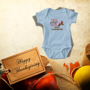 Body Para Bebê Gratidão, Agradecido, Abençoado, Feliz Dia de Ação