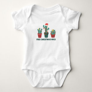 Body Para Bebê Grátis Abraços De Natal Plantas Engraçadas De Cact