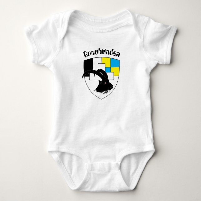 Body Para Bebê Graubünden Suíça alpargata (Frente)