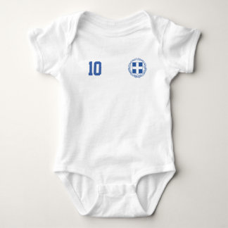 Body Para Bebê Greece Soccer/Football Custom Name & Number