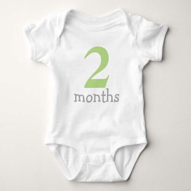 Body Para Bebê Green Monthly Baby (Frente)