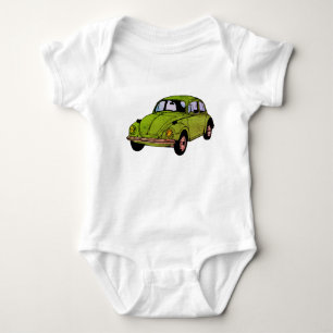Body Para Bebê Green Retro Hippie Car Drake, Jersey Bodycase