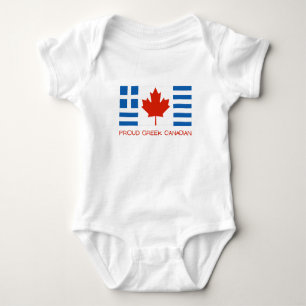 Body Para Bebê Grego orgulhoso canadense
