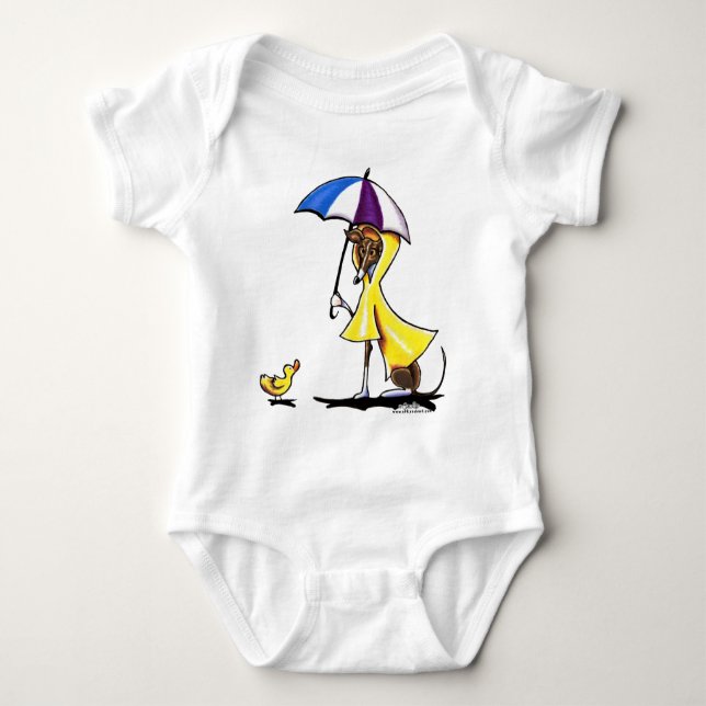 Body Para Bebê Greyhound Raincoat (Frente)