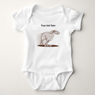 Body Para Bebê Greyhound Running
