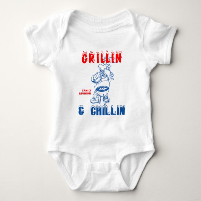 Body Para Bebê Grillin_Chillin (Frente)