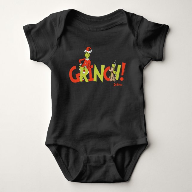 Body Para Bebê Grinch! Character Logo Graphic (Frente)