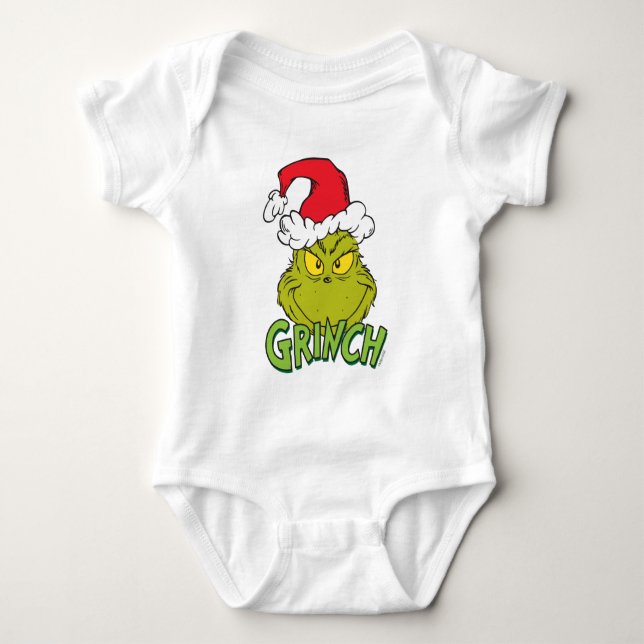 Body Para Bebê Grinch Clássico | Bonzinho ou Malvado (Frente)