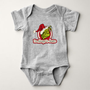 Body Para Bebê Grinch   Eu Estou Sempre na Estação