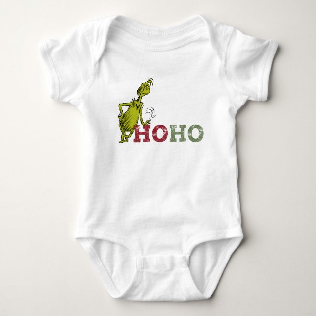 Body Para Bebê Grinch | Ho Ho Ho (Frente)