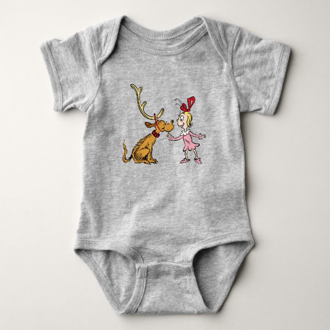 Body Para Bebê Grinch | Max & Cindy Lou Quem (Frente)