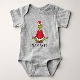 Body Para Bebê Grinch   Namaste Papai Noel