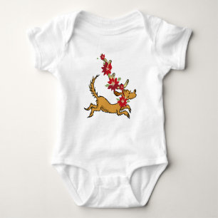 Body Para Bebê Grinch   Poinsettia de Natal do Max