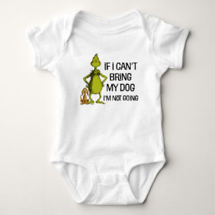 Body Para Bebê Grinch Se Eu Não Puder Levar Meu Cachorro Eu Não V