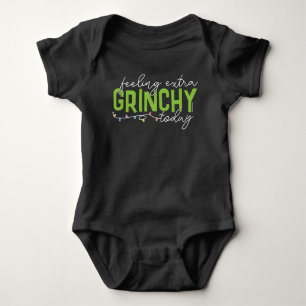Body Para Bebê Grinch   Sentindo-me Extra Grinchoso Hoje