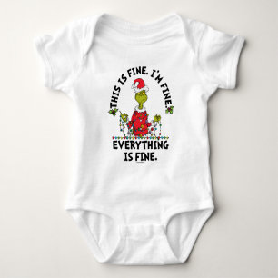 Body Para Bebê Grinch   Tudo está bem