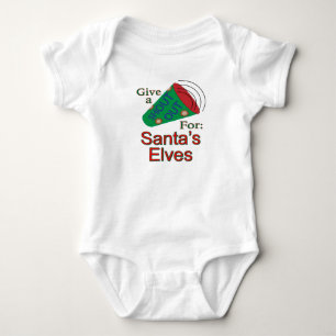 Body Para Bebê Gritar para os Elfos dos Papais noeis