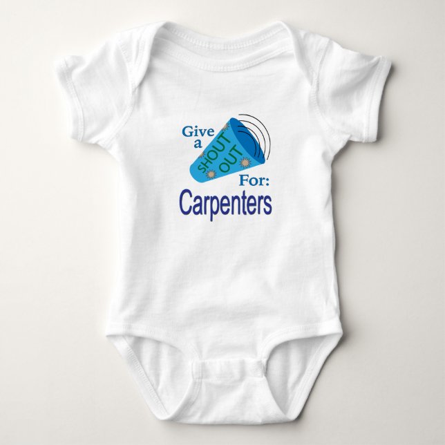 Body Para Bebê Gritar por Carpinteiros (Frente)