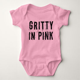 Body Para Bebê Gritty In Pink - Bebê Jersey Bodycase (Rosa)
