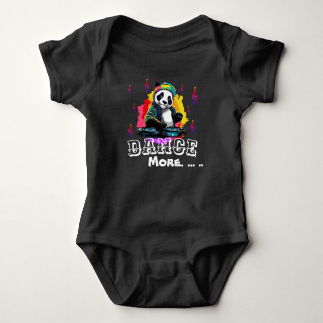 Body Para Bebê Groove Panda  (Frente)