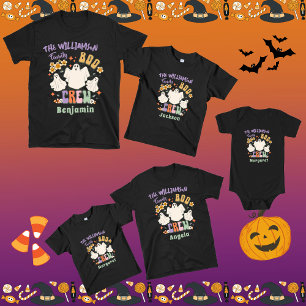 Body Para Bebê Groovy Retro Correspondente Nome da Família Hallow