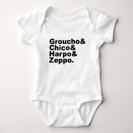 Body Para Bebê Groucho & Chico & Harpo & Zeppo