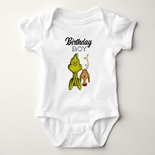 Body Para Bebê Grpolegadas Chalkboard Birthday Boy (Frente)