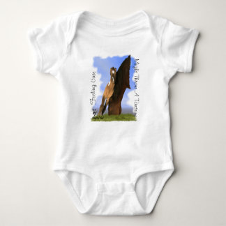 Body Para Bebê Grulla Paint Foal com Atitude Onsie