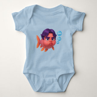 Body Para Bebê Grumpy Koi Glub Club - Arte De Peixes Cuta De Cabo