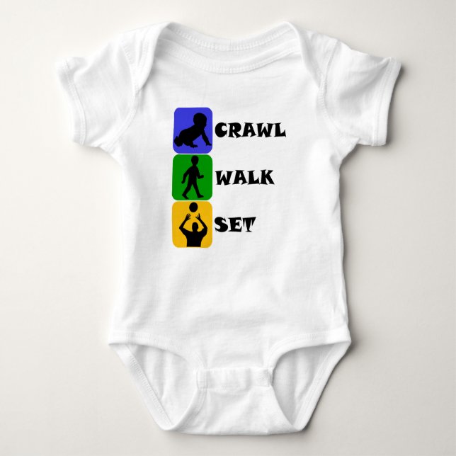 Body Para Bebê Grupo da caminhada do rastejamento (Frente)