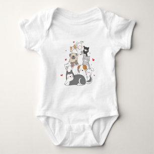 BODY PARA BEBÊ GRUPO DE GATOS COMPRAR DE DESIGN DE AMANTES CAT