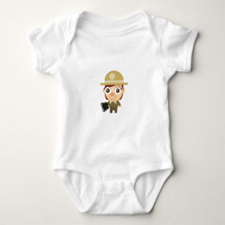 Body Para Bebê Guarda florestal fêmea - meu parque da conservação