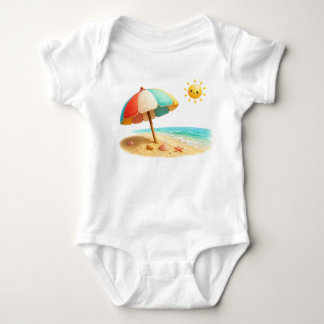 Body Para Bebê Guarda-sol de Praia