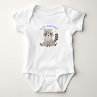 Body Para Bebê Guaxinim Bebê – Adorável Animal da Floresta