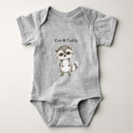 Body Para Bebê Guaxinim de Listras Xadrez Verde Branco