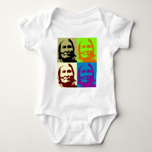 Body Para Bebê Guerreiro da Liberdade da Pop Art Geronimo