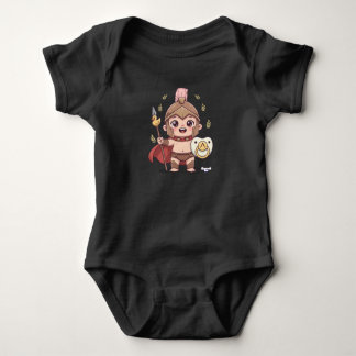 Body Para Bebê Guerrero Espartano Kawaii Be