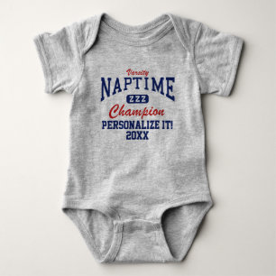 Body Para Bebê Guião Athletic Naptime T-Shirt
