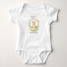 Guirlanda Floral Vintage do Meu Primeiro Coelho de