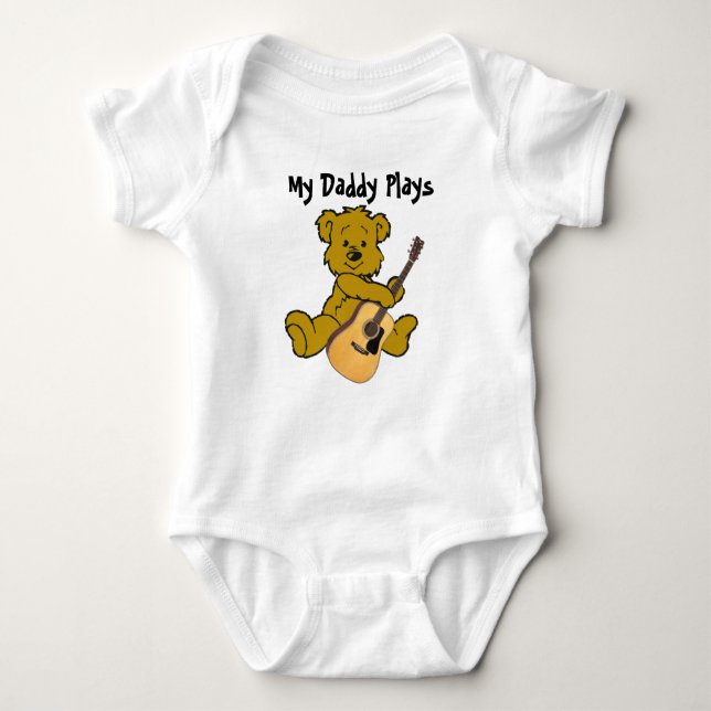 BODY PARA BEBÊ GUITAR BEAR-T-SHIRT (Frente)