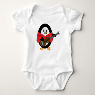 Body Para Bebê Guitar Penguin Cute Animal