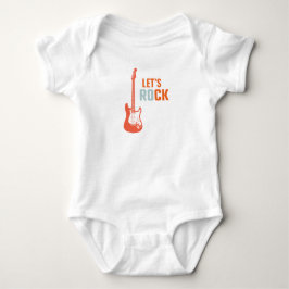 Body Para Bebê Guitar Rock and Roll Music Rockstar Primeiro Anive