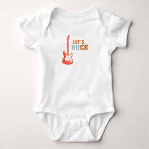 Body Para Bebê Guitar Rock and Roll Music Rockstar Primeiro Anive
