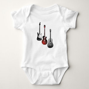 Body Para Bebê guitarra elétrica, guitarra acústica