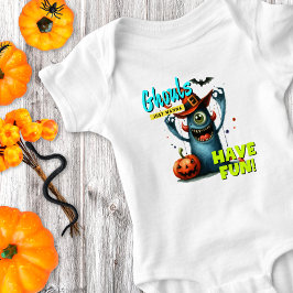 Body Para Bebê Gulosos do Halloween Só Querem se Divertir Engraça