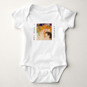 Body Para Bebê Gustav Klimt - Mãe e Filho
