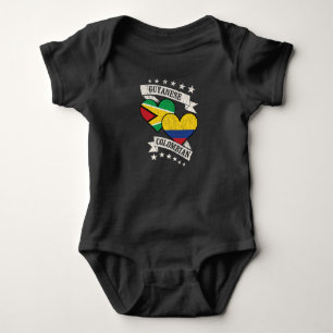 Body Para Bebê Guyanese Colombiana Flags Guyana Colômbia